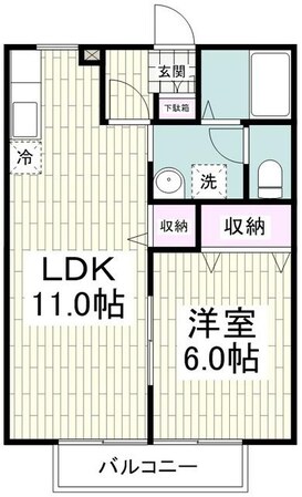 中央公園参番館の物件間取画像